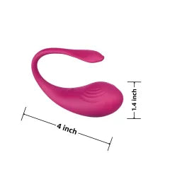 9-Speed Magenta Rechargeable App-Controlled Silicone Vibrators for Women and Couples